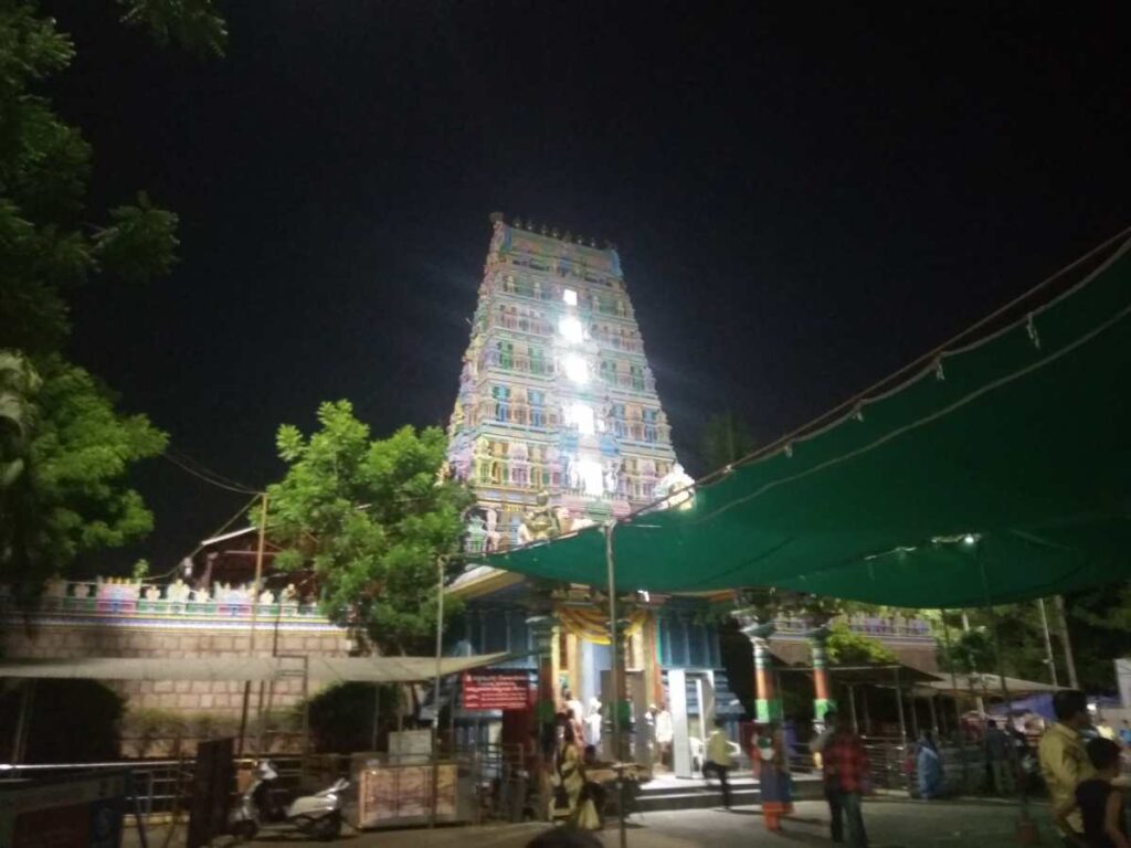 Peddamma_temple_night_view